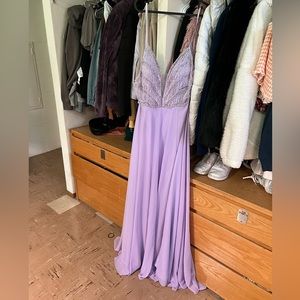 Purple prom dress, brand new, size 14
